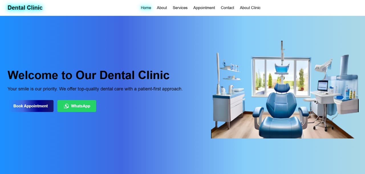 Dental Clinic Website